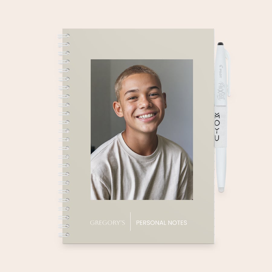 A5 notebook with a customized photo and text cover by Giftaty