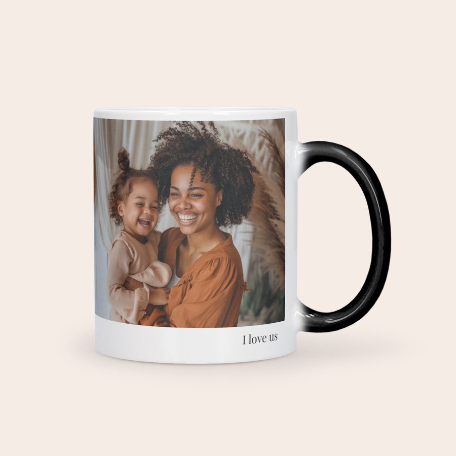 Personalized magic heat-reveal mug gift by Giftaty, design example