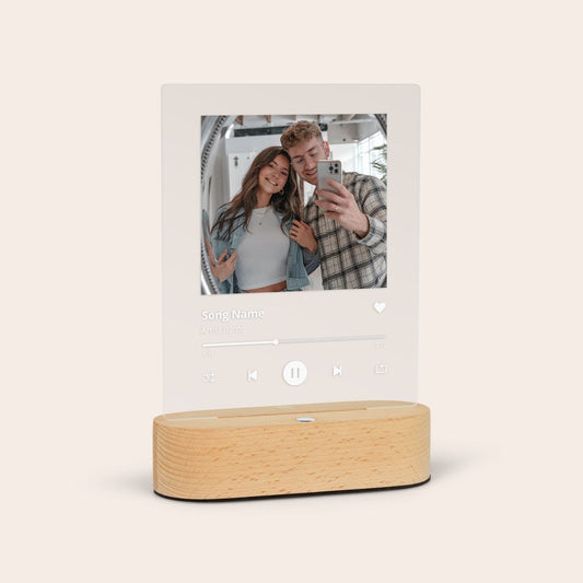 Personalized song design photo LED light gift by Giftaty with custom photo