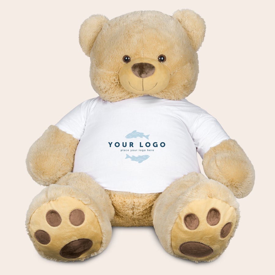 Additional view of the XXL personalized teddy bear, 130 cm standing