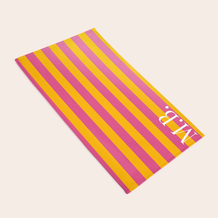 Personalized microfibre towel with custom photo, design example