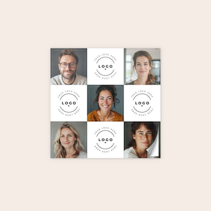Personalized photo stickers, another example design