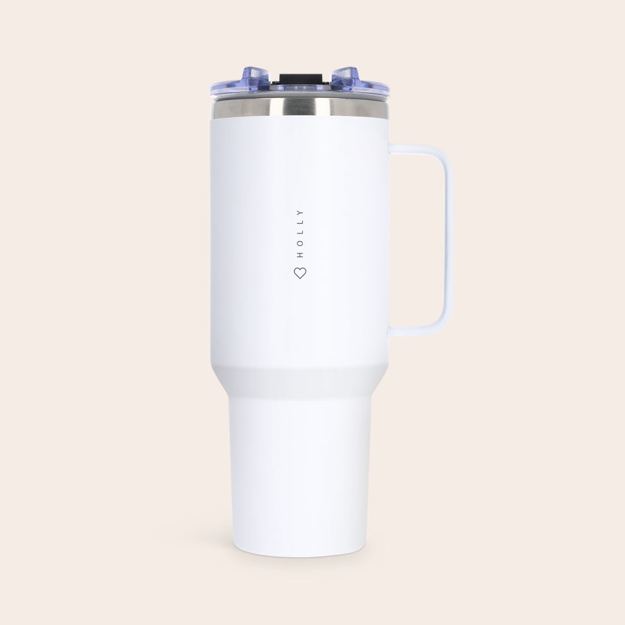 Customized 1.2L stainless steel tumbler with straw gift by Giftaty, alternate view